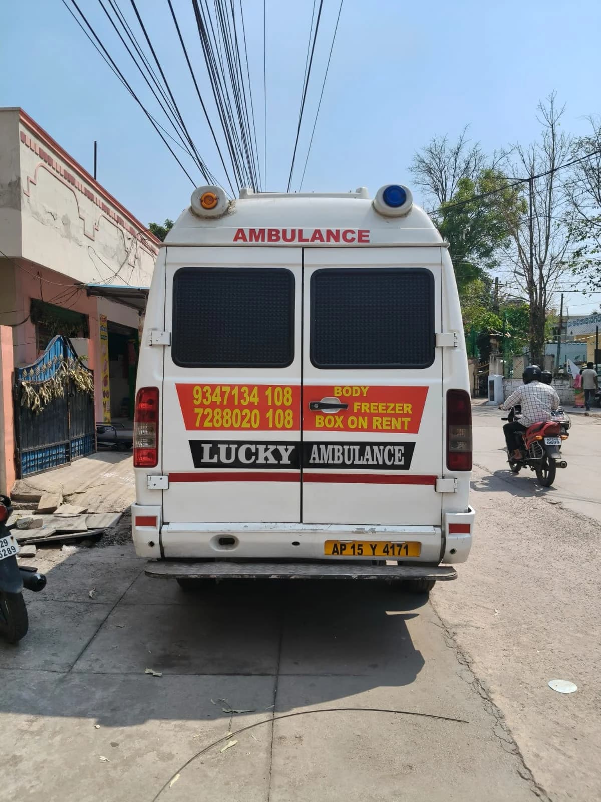 Best Ambulance Service freezer box vehicle available on rent in Hyderabad