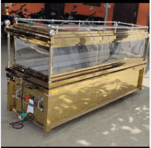 Premium freezer box unit used for dignified transport